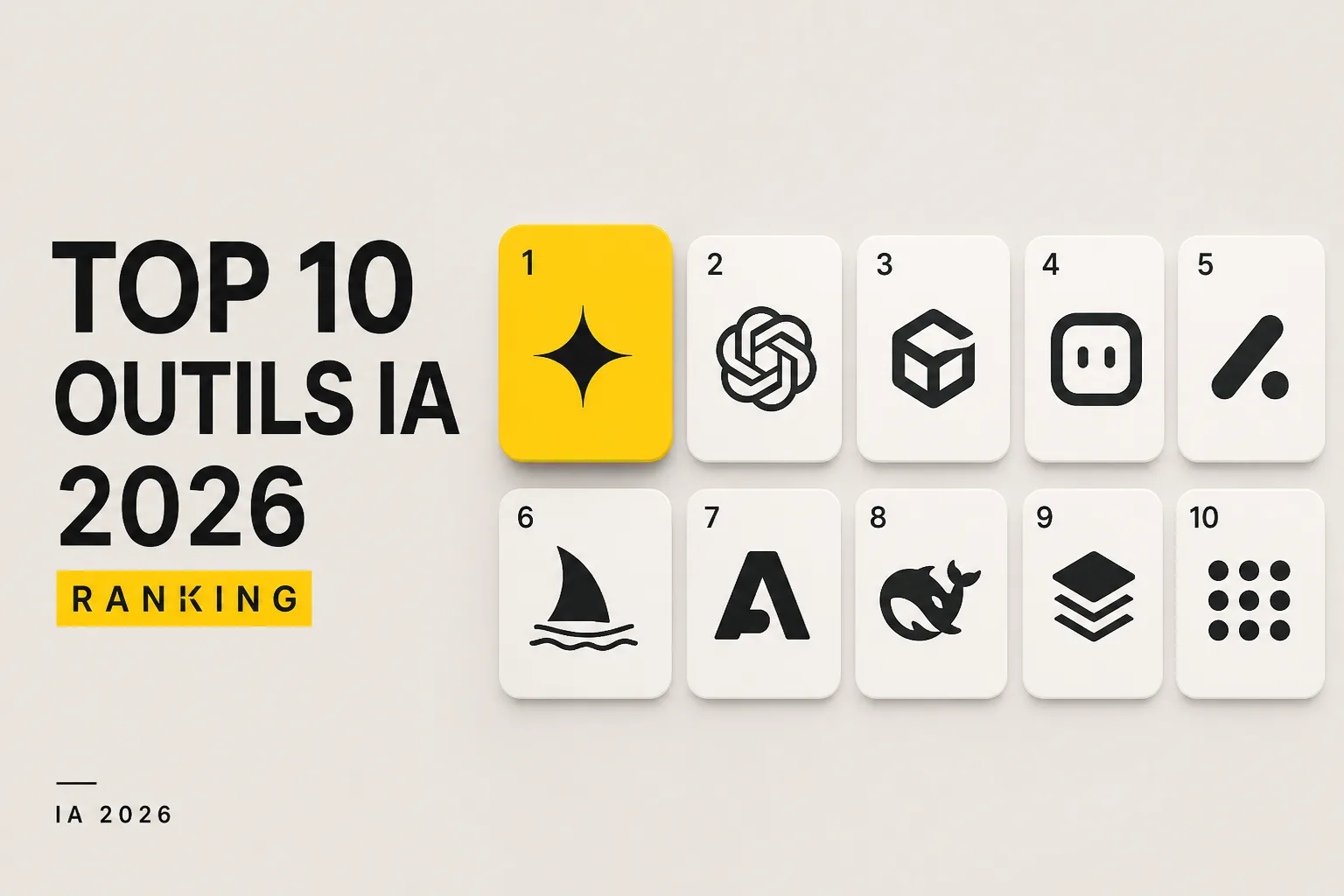 Top 10 des meilleures IA en août 2026