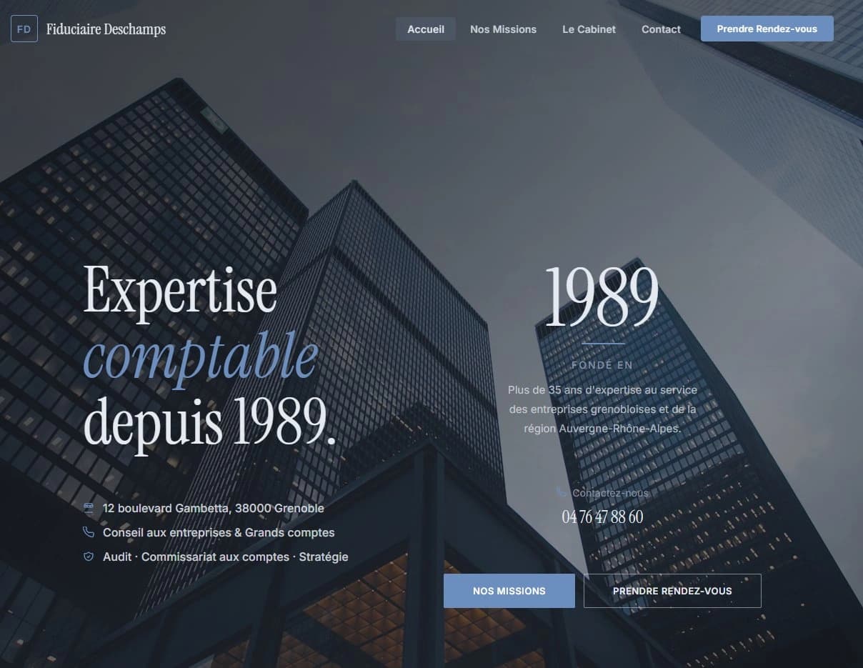 Site internet cabinet expert-comptable