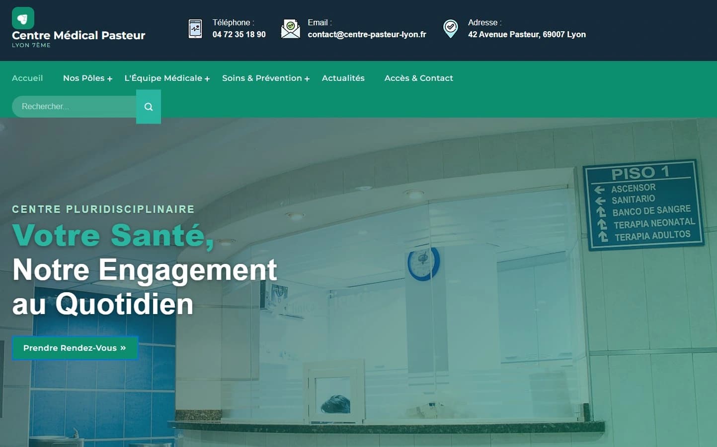 Site web cabinet de médecin