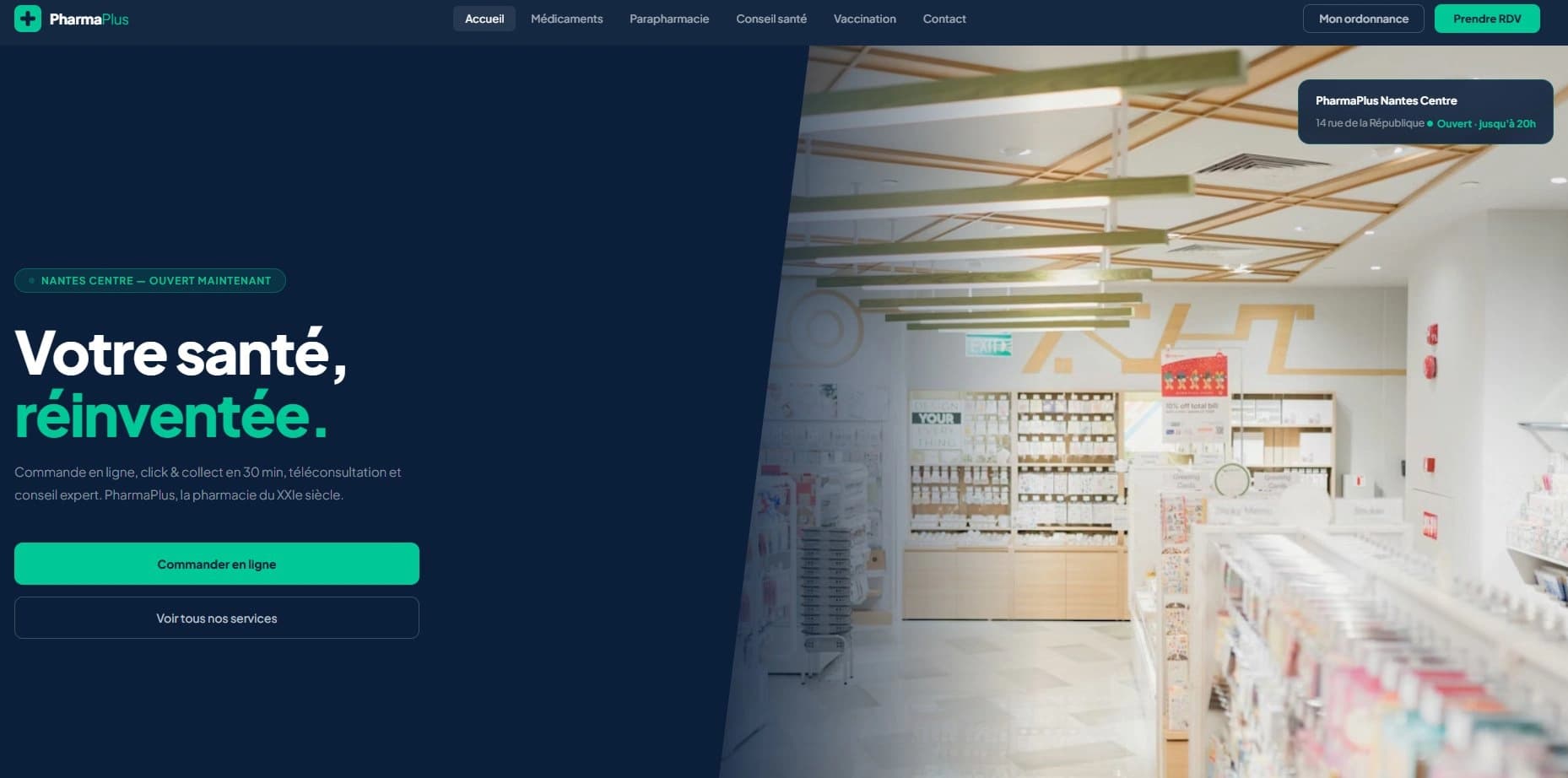 Site internet pharmacie