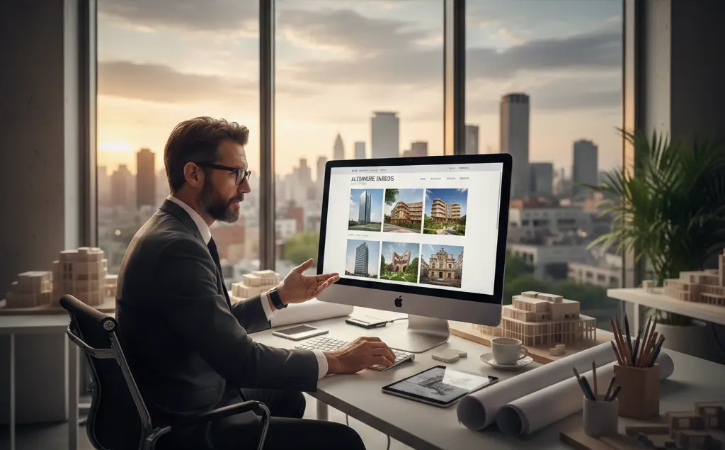 Site internet professionnel pour architecte créé par Alizée Web